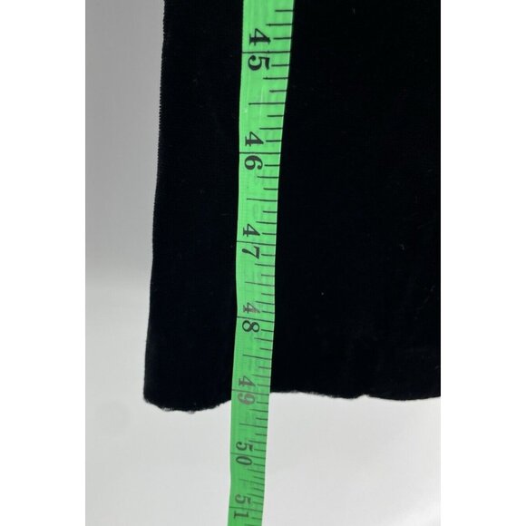 Vtg Jessica McClintock Black Velvet Shimmer Floral Bow Dress Sz 6 Dark Romantic - Picture 12 of 16